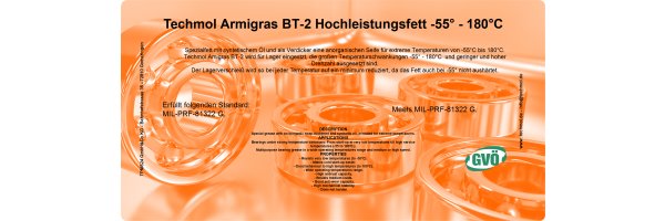 Techmol Armigras BT-2 Hochleistungsfett -55°-180°C