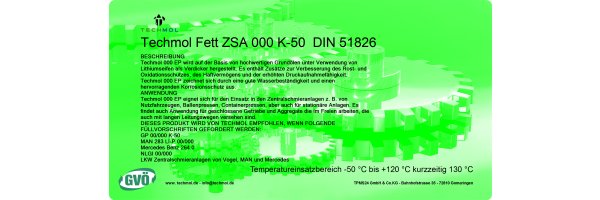 Techmol Fließfett ZSA 000 GP 00/000 K-50