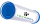 Das Bild zeigt einen zylindrischen Behälter mit einem blauen Deckel auf der linken Seite und einem weißen Etikett an der Seite. Auf dem Etikett steht „TECHMOL“. Über dem Schriftzug befindet sich ein schwarzes Logo, das aus einem stilisierten Buchstaben T besteht, umgeben von drei Tropfensymbolen.