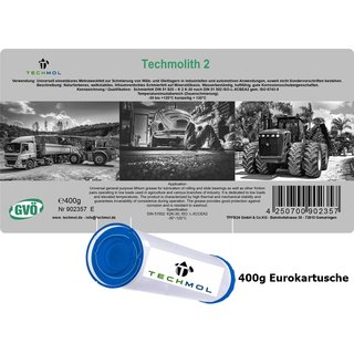 Mehrzweckfett Techmol Techmolith 2 400g Eurokartusche