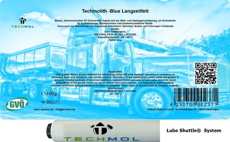 LIQUI MOLY LKW Langzeitfett KP2K -30 Lube Shuttle | 400 g | Lithium LIQUI MOLY LKW Langzeitfett KP2K -30 Lube Shuttle | 400 g | Lithium
